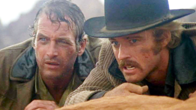   Paul Newman a Robert Redford vo filme Butch Cassidy a Sundance Kid