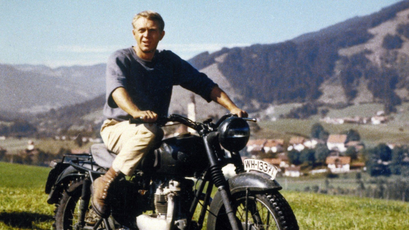   Steve McQueen vo filme Veľký útek