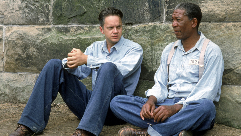   Tim Robbins a Morgan Freeman vo filme Vykúpenie z väznice Shawshank