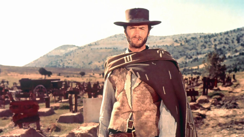   Clint Eastwood sa vo filme Dobrý, zlý a škaredý obliekol ako kovboj