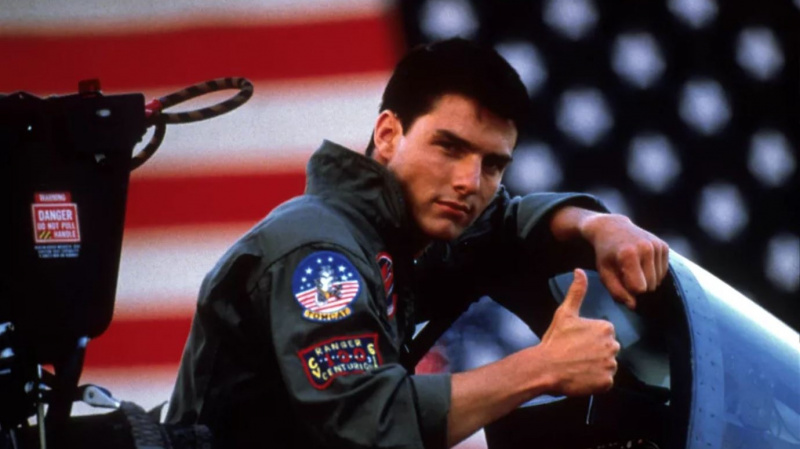   Tom Cruise vo filme Top Gun