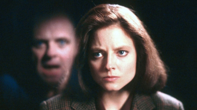   Anthony Hopkins a Jodie Foster vo filme Mlčanie jahniat
