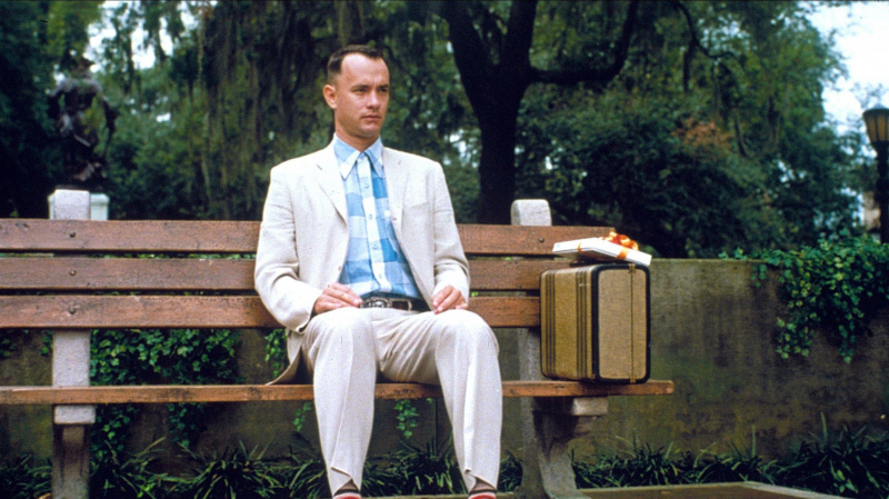   Tom Hanks vo Forrestovi Gumpovi