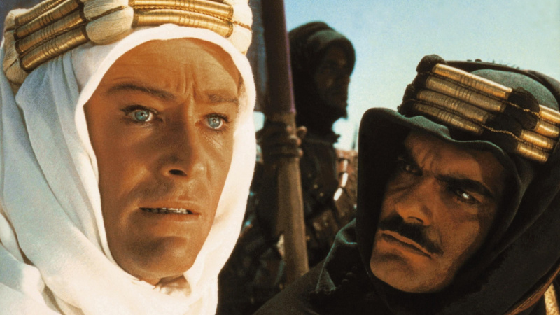   Peter O'Toole and Omar Sharif in Lawrence of Arabia