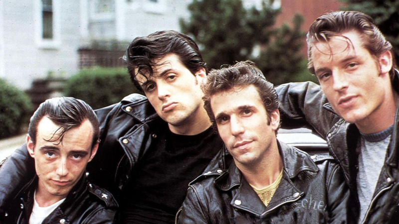   Perijs Kings, Silvestrs Stallone, Henrijs Vinklers un Pols Meiss filmā The Lords of Flatbush