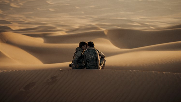   Zendaya in Timothee Chalamet v Dune: Drugi del