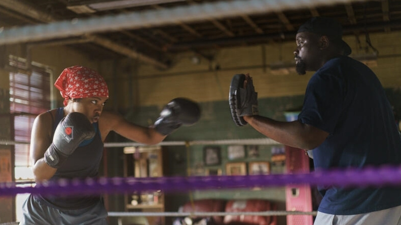   Ryan Destiny ja Brian Tyree Henry filmis The Fire Inside