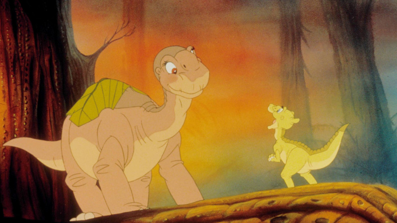   Ο Littlefoot και ο Ducky στο The Land Before Time