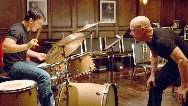   Miles Teller και J.K. Simmons στο Whiplash