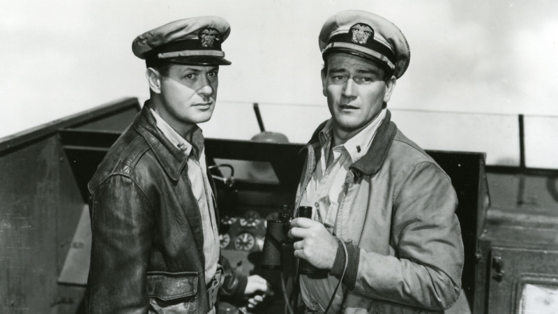   Robert Montgomery และ John Wayne ในพวกเขาเป็นค่าใช้จ่าย