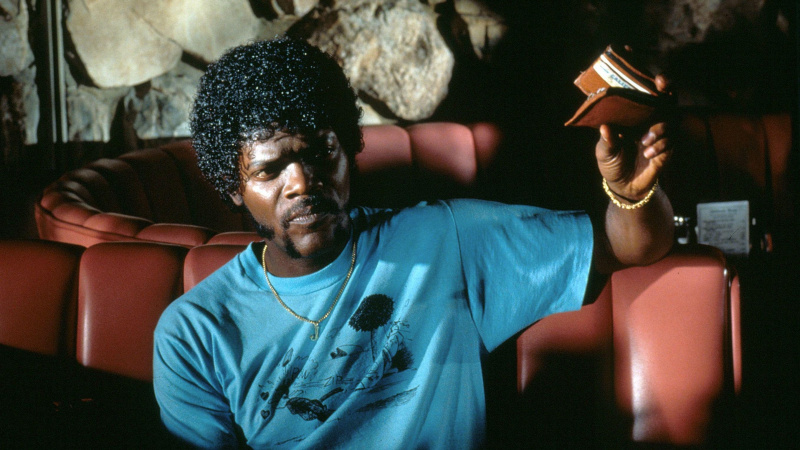   Samuelis L. Jacksonas filme „Pulp Fiction“.
