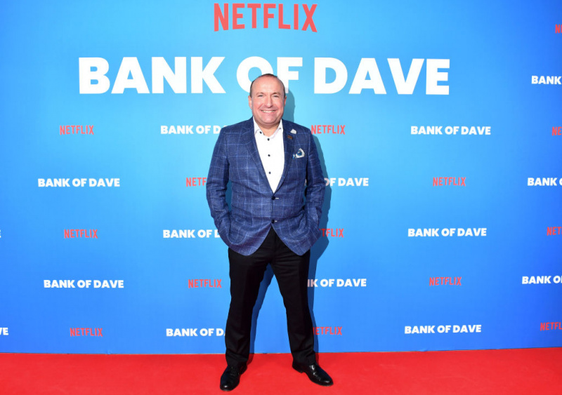   Bank Of Dave orijinal film galasında gerçek Dave Fishwick.