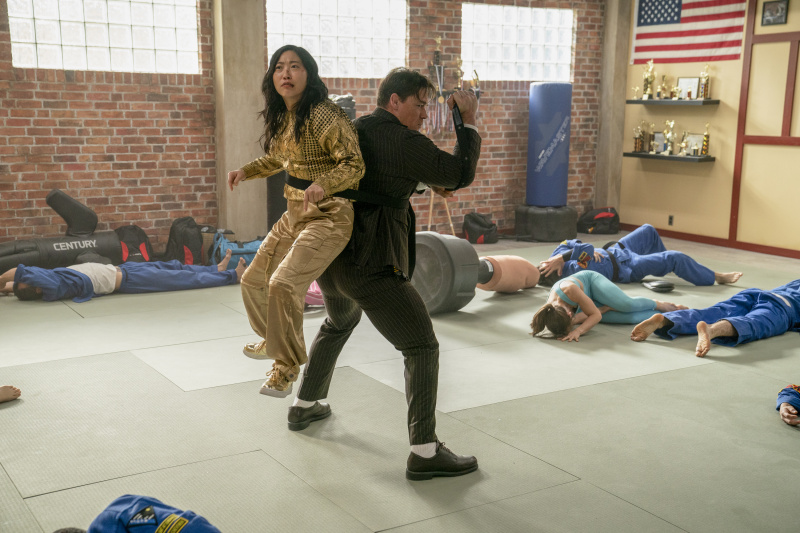  อควาฟิน่า สวมบทจอห์น ซีน่า's back in one of many fun Jackpot! stunt sequences.