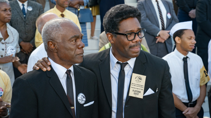  Colman Domingo e il cast di Rustin