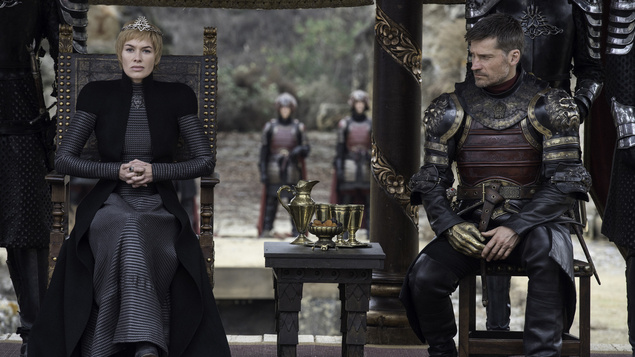  Cersei a Jamie Lannister v seriáli Game of Thrones 7. epizóde 7.