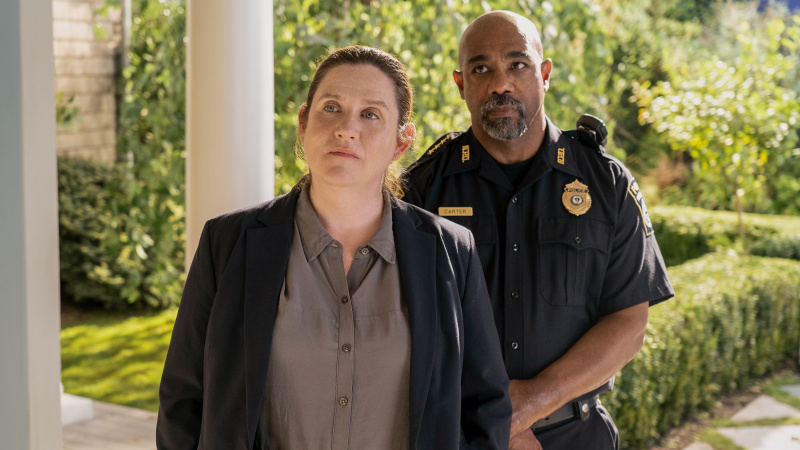   Donna Lynne Champlin รับบท Nikki Henry, Michael Beach รับบท Dan Carter ใน The Perfect Couple