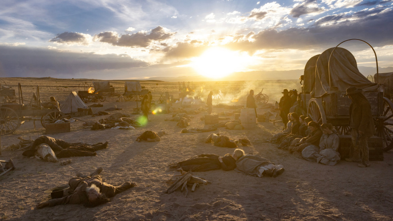   Ένα στιγμιότυπο από τα παρασκήνια του Netflix's Western series American Primeval
