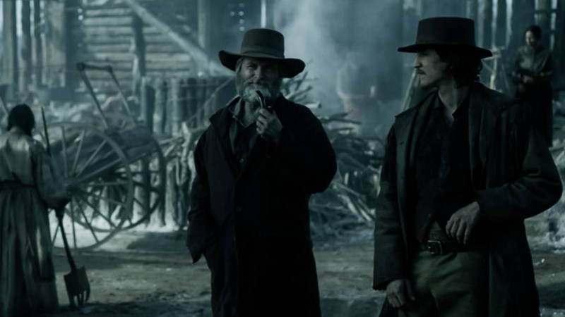   Shea Whigham ja Nick Hargrove Netflixis's American Primeval episode 3.