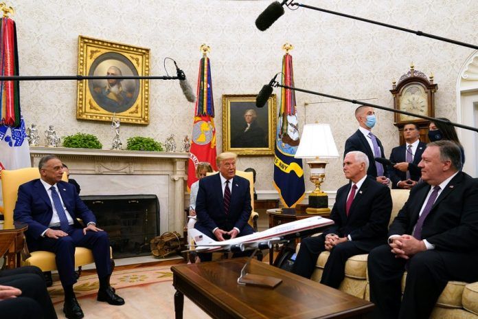Donald Trump, Irak Başbakanı ile görüştü, ABD askerlerinin 'bir noktada' çıkacağını söyledi
