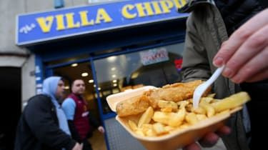 Fish and chips 'hotade av klimatförändringar'