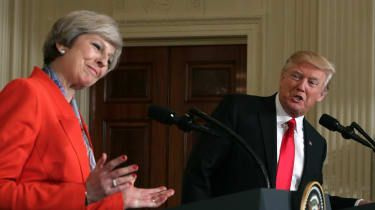 Theresa May ir Donaldas Trumpas