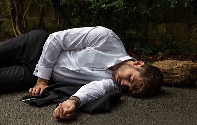 Joe Tate în Emmerdale cu puțin timp înainte de a fi ucis