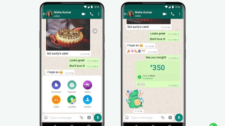 „WhatsApp“ moka Indijai