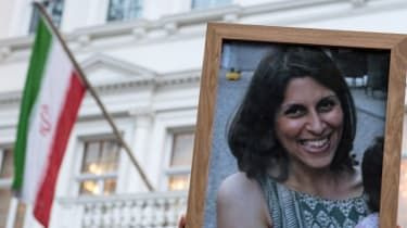 Un protest în fața ambasadei Iranului din Londra în 2016