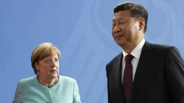 Angela Merkel in Xi Jinping