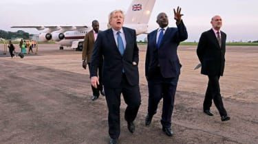 Boris Johnson en Uganda