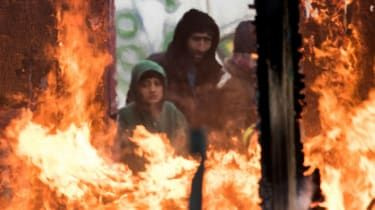 Jungle Calais flyktingar