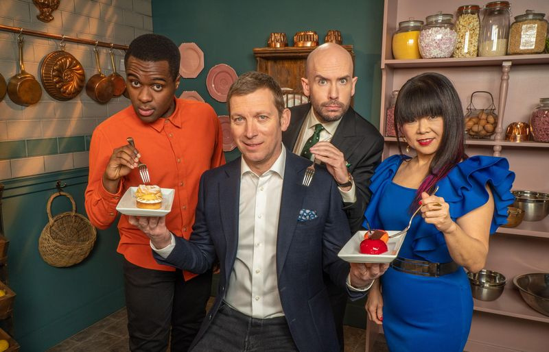 TV hoje à noite Bake Off: The Professionals apresentadores e juízes