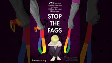 「Stopthefags」のポスターがメルボルンに登場