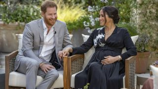 Prinz Harry und seine Frau Meghan Markle in ihrem Interview mit Oprah Winfrey