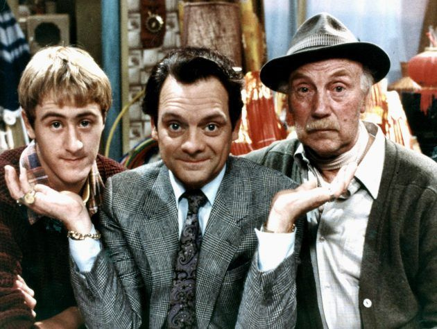 Ο David Jason στο Only Fools με τους Nicholas Lyndhurst και Lennard Pearce το 1982