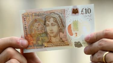 Noul bilet de 10 GBP Jane Austin