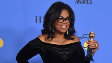 Oprah Winfrey na předávání Zlatých glóbů