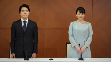 Princesa Mako e seu marido Kei Komuro