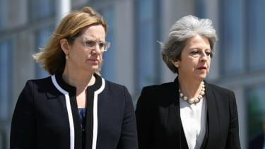 Amber Rudd a Theresa May