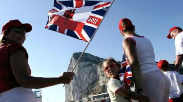 Britská vlajka Gibraltáru