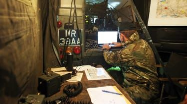 Un soldat britanic la exerciții