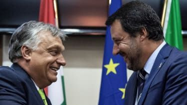 Viktor Orban i Matteo Salvini na zdjęciu w 2018 roku