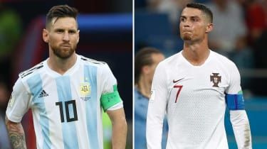 Lionel Messi in Cristiano Ronaldo