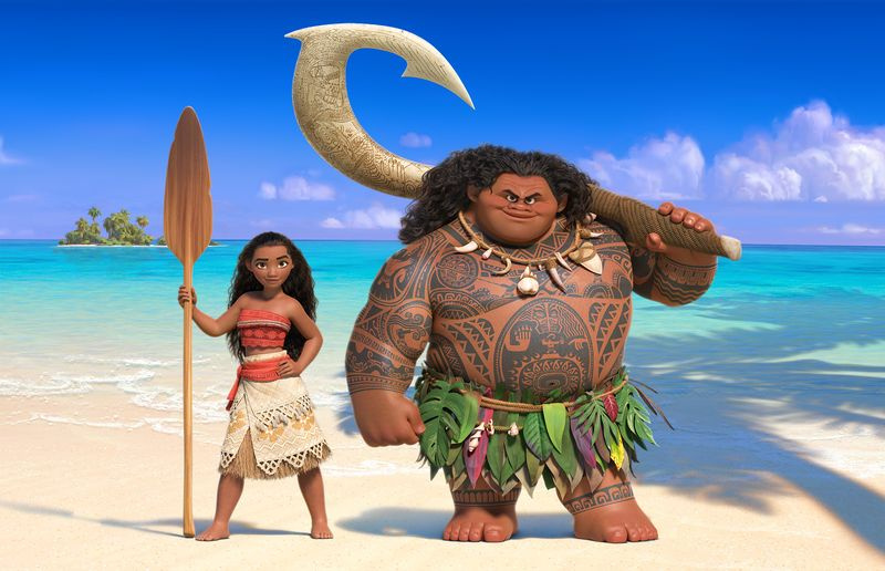 TV tänä iltana Moana ja Maui.