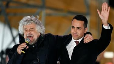 Ruch Pięciu Gwiazd, Grillo, Maio