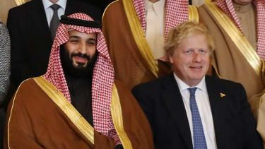 Mohammed bin Salman și Boris Johnson