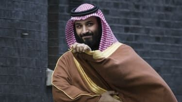 Mohammed bin Salman într-o vizită la 10 Downing Street