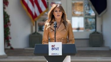 Førstedame Melania Trump har uttalt seg mot immigrasjonspolitikken i Det hvite hus