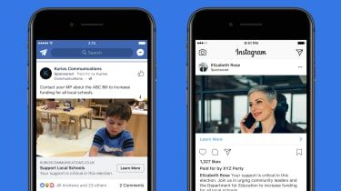 Facebook transparentné reklamy