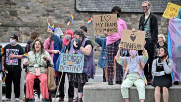 Protest za práva trans